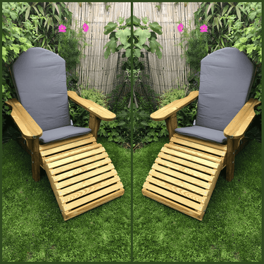 Two Adirondack Chairs